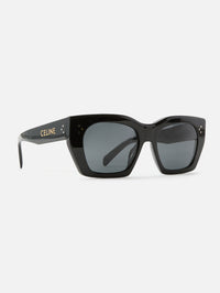 3 Dots Square Sunglasses,CELINE EYEWEAR,SHINY BLACK,Image 2