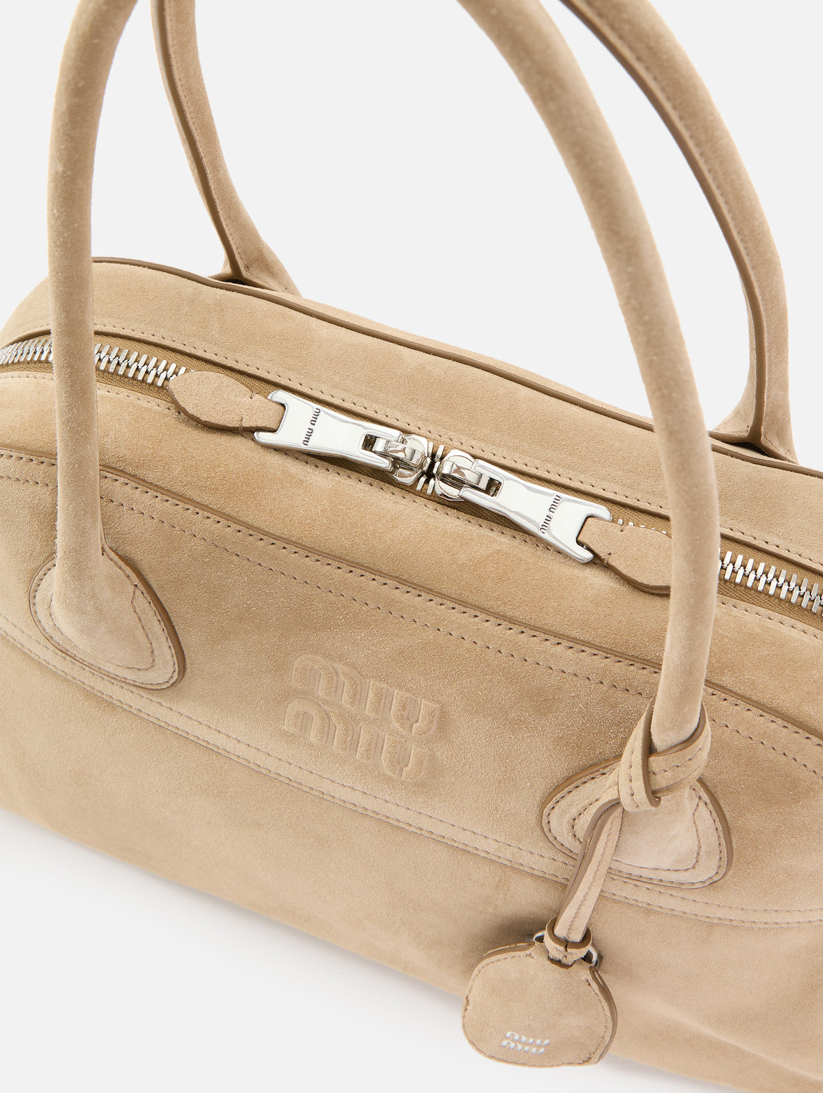 Duffle Bag,MIU MIU,ECRU,Image 4