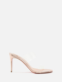 Just Nothing Sandal 85mm,CHRISTIAN LOUBOUTIN,METALLIC,Image 1