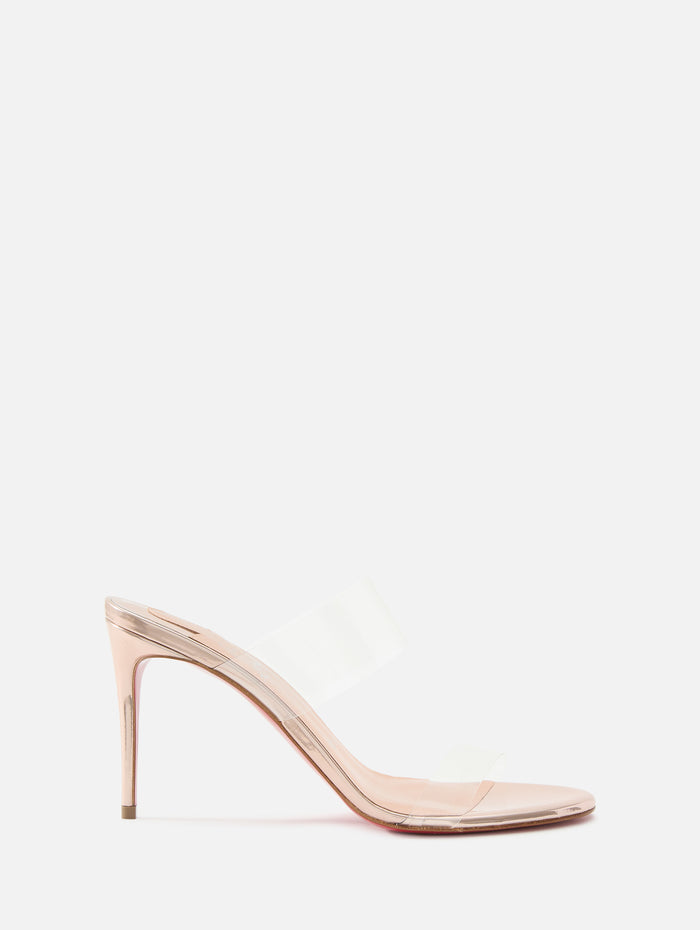 Just Nothing Sandal 85mm,CHRISTIAN LOUBOUTIN,METALLIC,Image 1