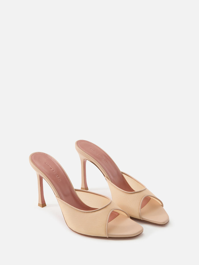 Alexa Mesh Slipper 95mm,AMINA MUADDI,BEIGE,Image 1