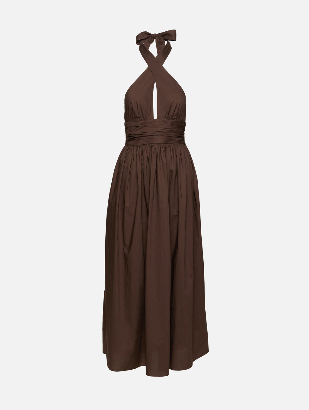 Matteau | Keyhole Halter Midi Dress