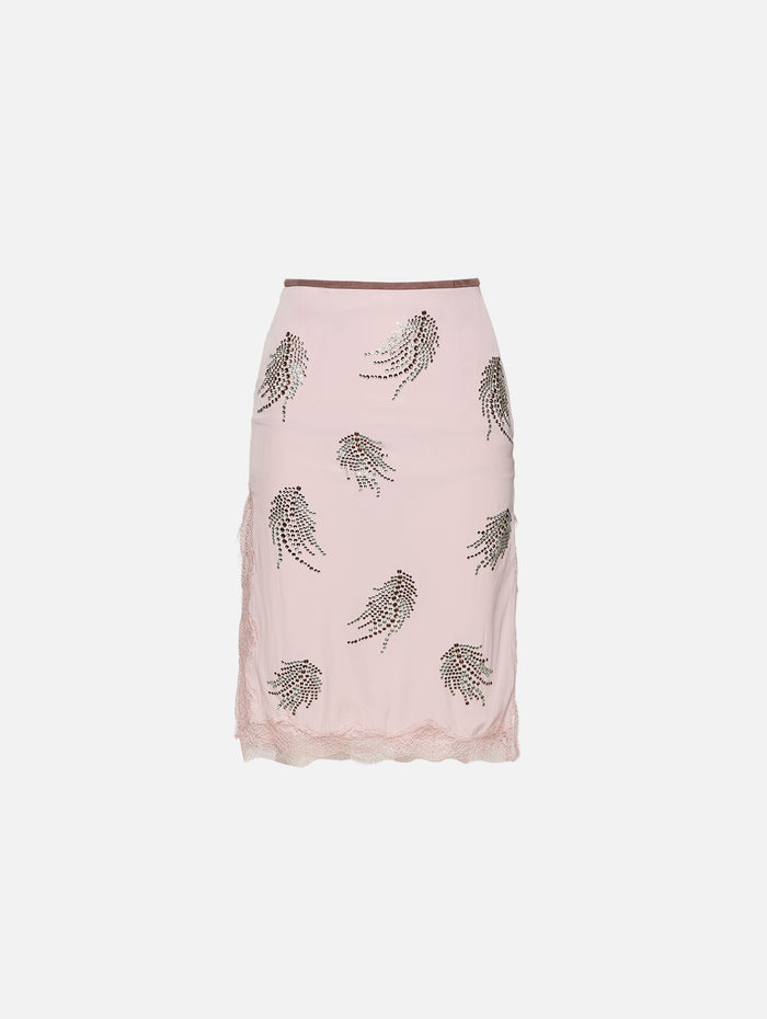 Liri Midi Skirt,16ARLINGTON,BLUSH PINK,Image 1