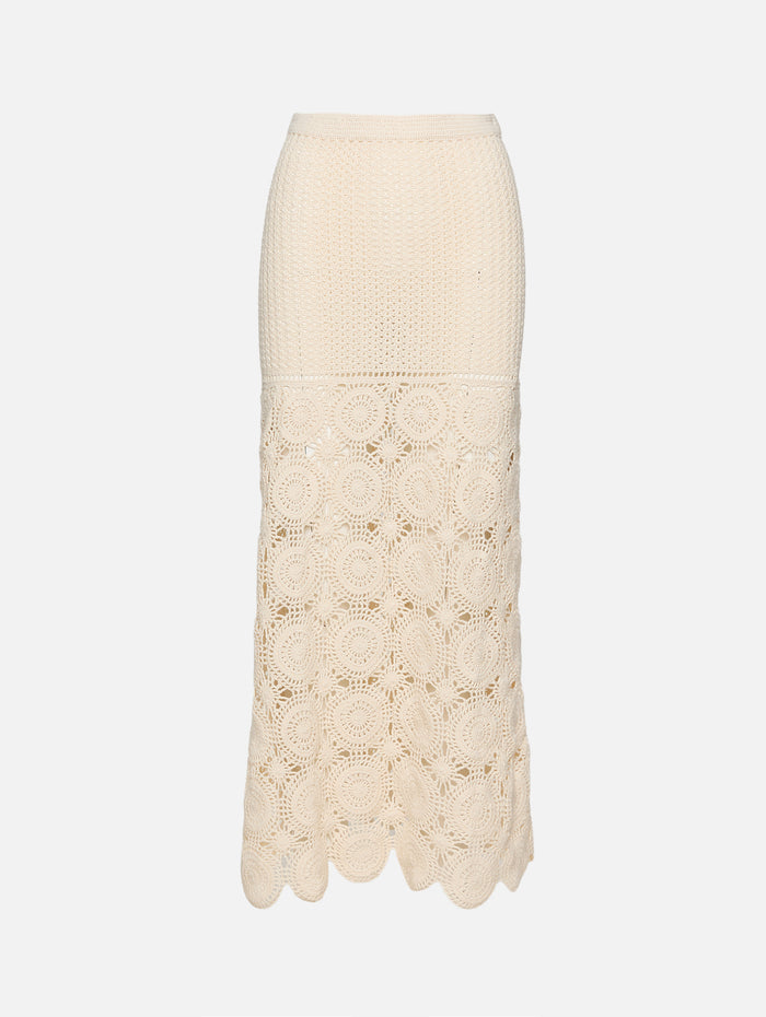 Siula Skirt,ESCVDO,IVORY,Image 1