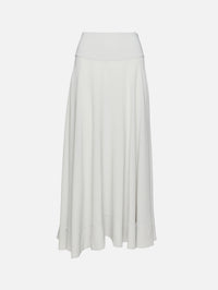 Fluid Circle Hem Skirt,ST AGNI,SILVER,Image 1