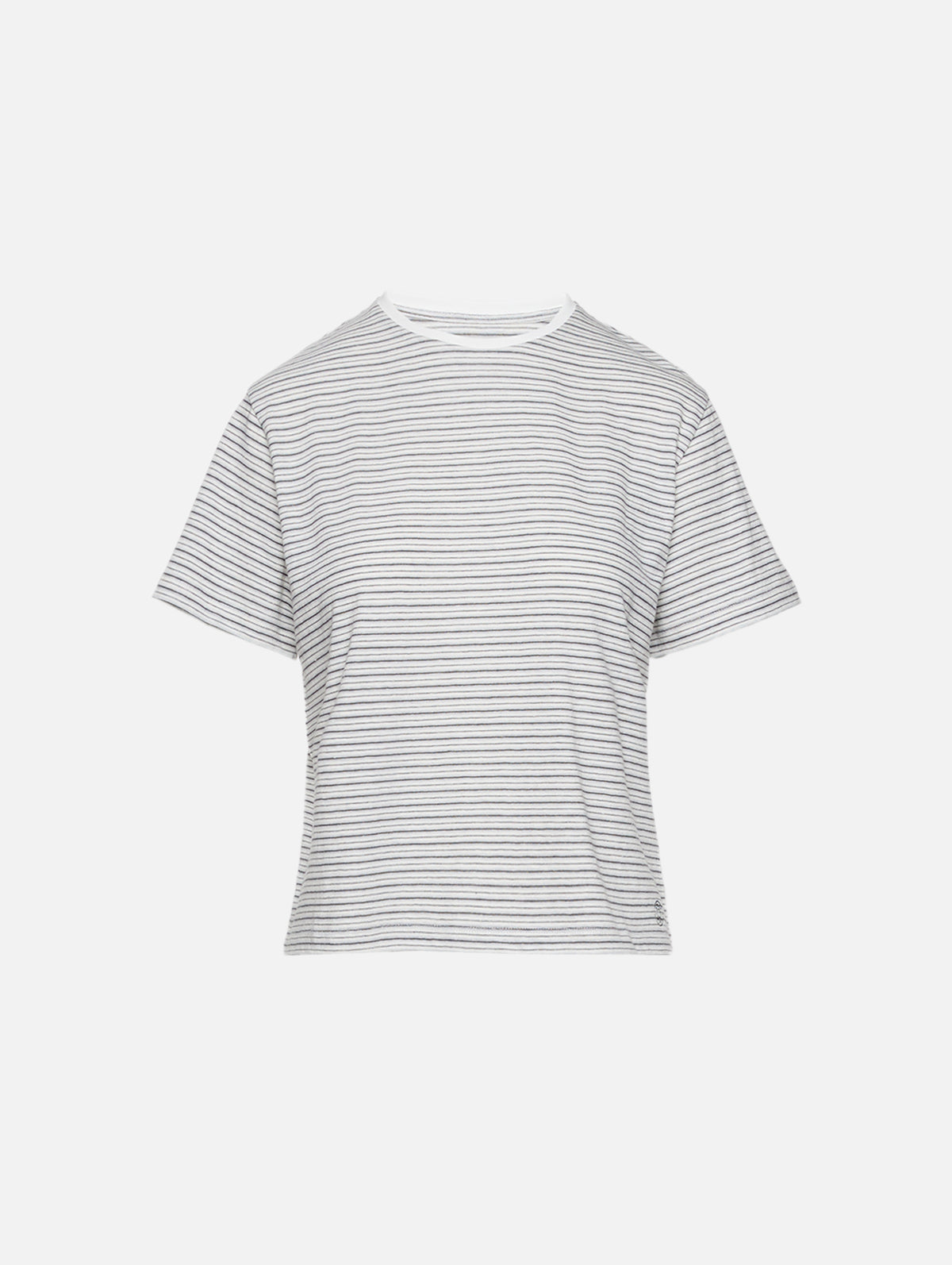 Stripe Tee,STILL HERE NYC,GREY STRIPE,Image 1