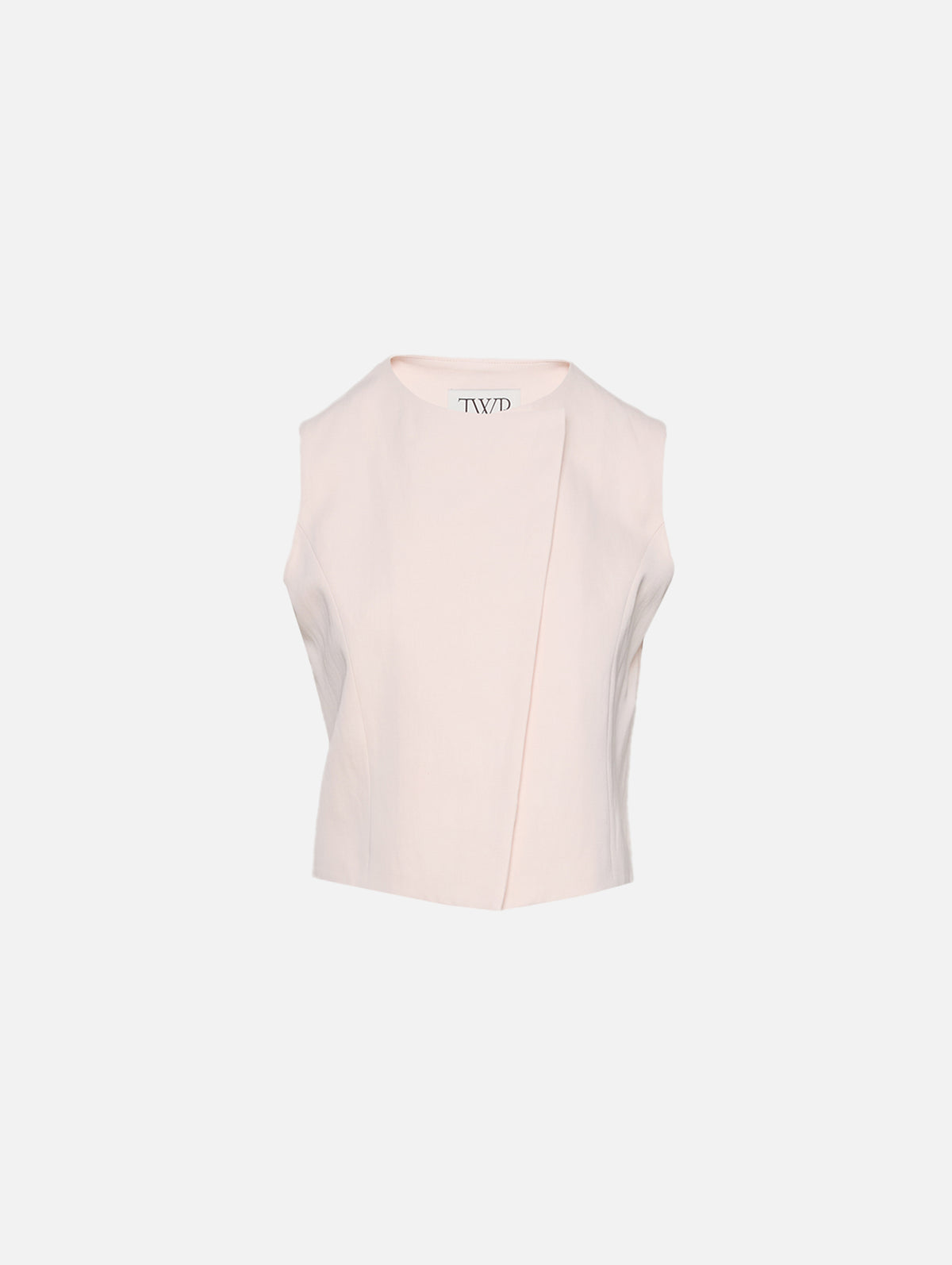 High Neck Vest,TWP,CREME DE PECHE,Image 1