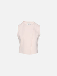 High Neck Vest,TWP,CREME DE PECHE,Image 1