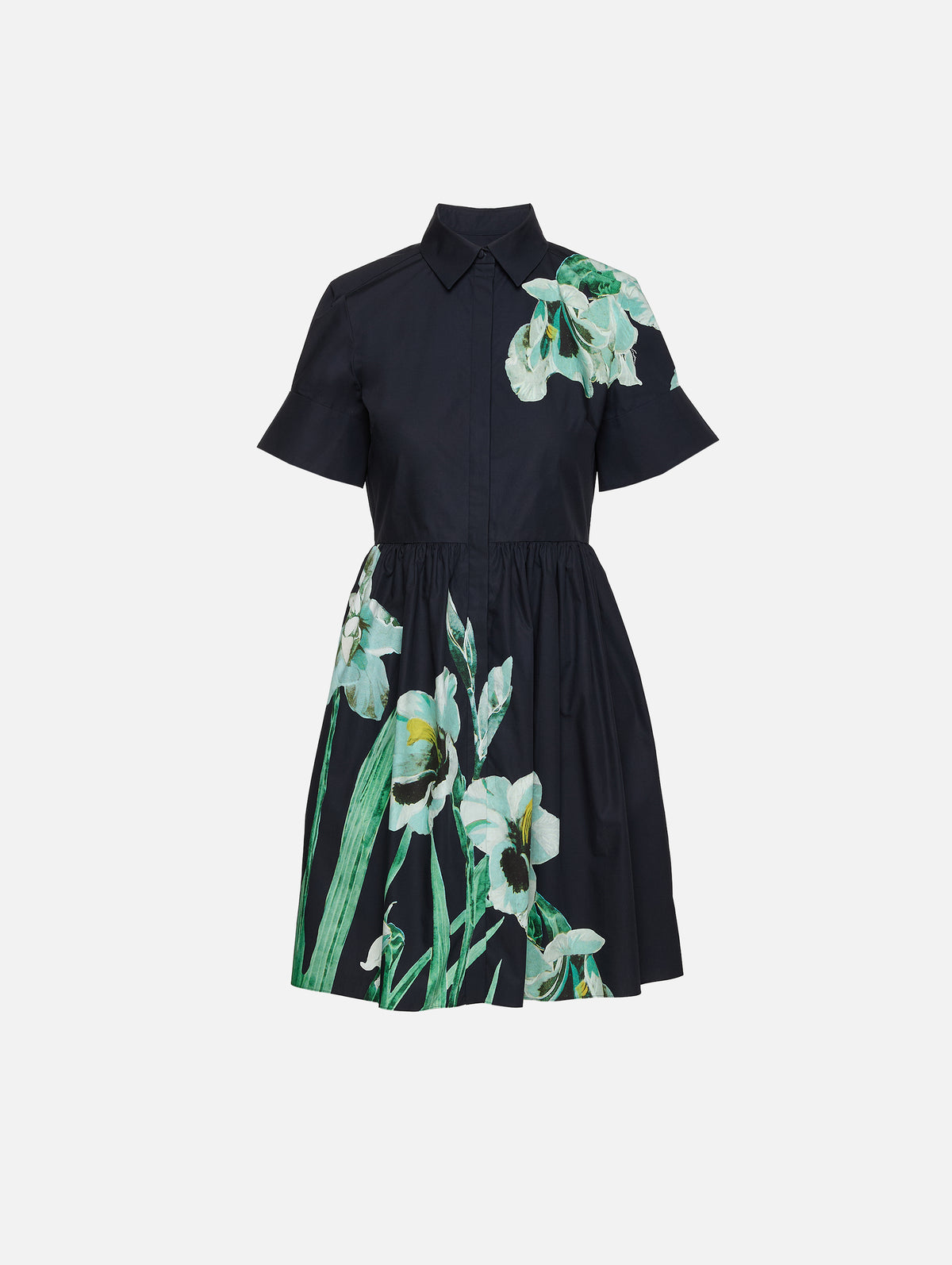 Floral Mini Dress,ERDEM,MIRRORED ORCHID,Image 1