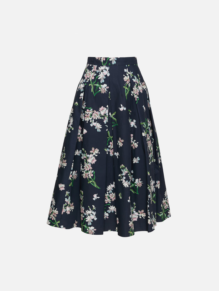 Floral Skirt,ERDEM,PAINTED ORCHID,Image 1
