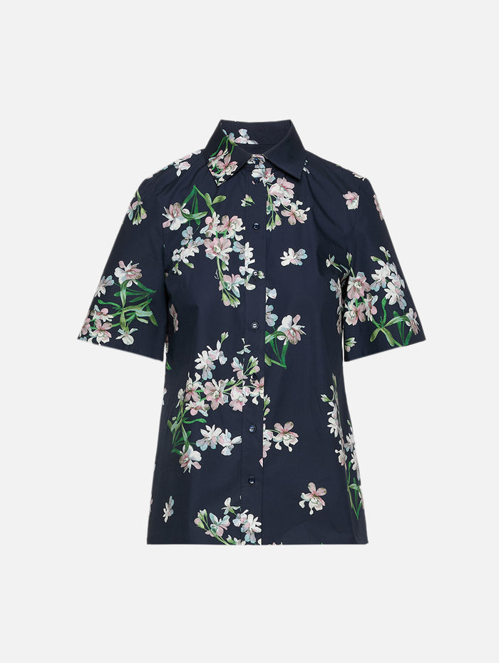 Floral Shirt,ERDEM,PAINTED ORCHID,Image 1