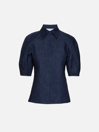Sansi Top,GABRIELA HEARST,DENIM,Image 1