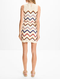 Alma Mini Dress,ESCVDO,IVORY MULTI,Image 4