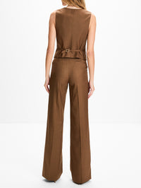Coleridge Vest,GABRIELA HEARST,CHESTNUT,Image 3