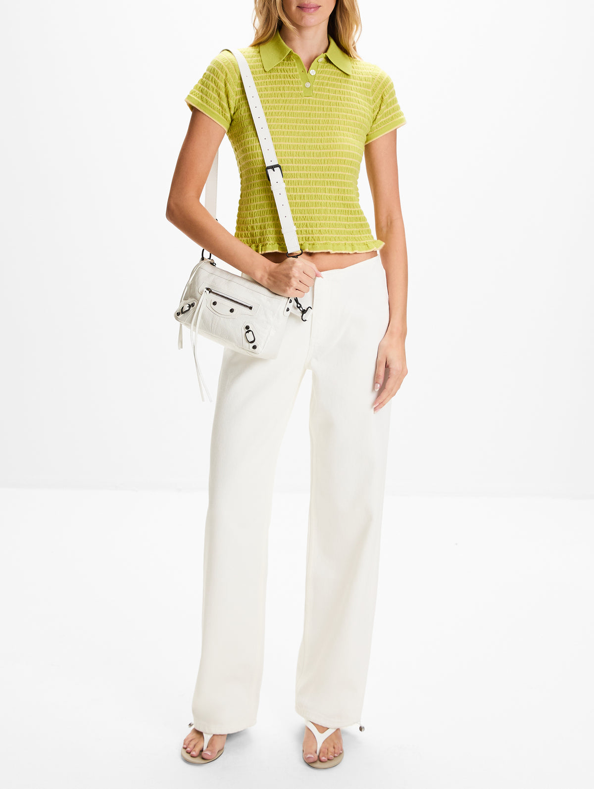 Le City Moto Mini Bag,BALENCIAGA,OPTIC WHITE,Image 2