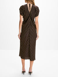 Polkadot Dress,MARNI,SADELLE BROWN,Image 4