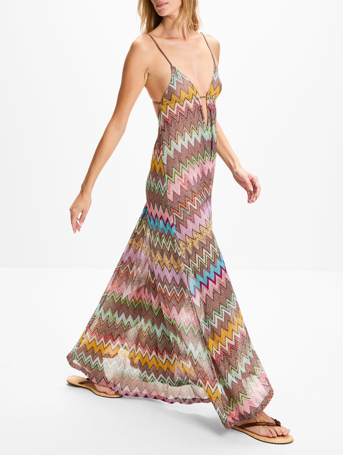Long Cover Up,MISSONI MARE,MULTICOLOURED,Image 3