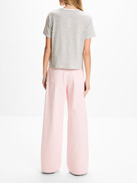 Stripe Tee,STILL HERE NYC,GREY STRIPE,Image 3