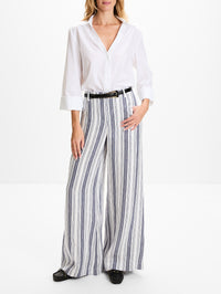 Demie Pant,TWP,IVORY/NAVY,Image 2