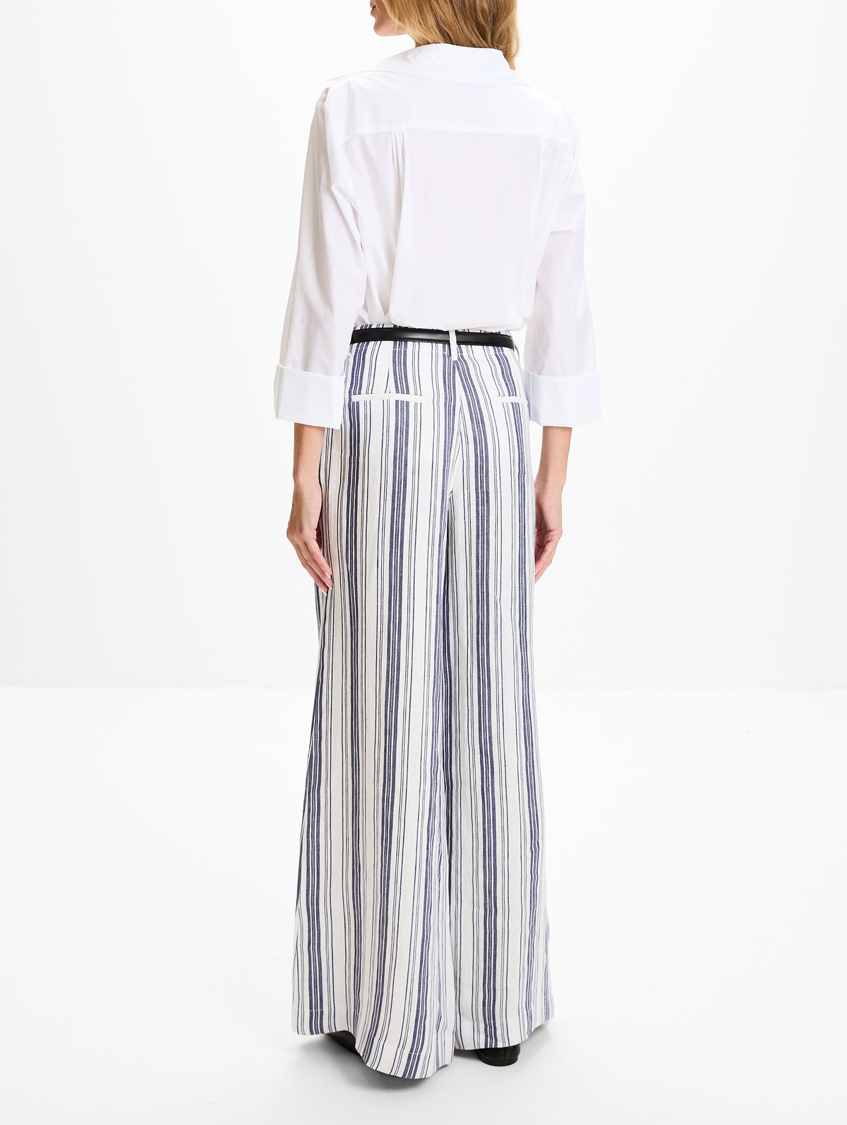 Demie Pant,TWP,IVORY/NAVY,Image 4