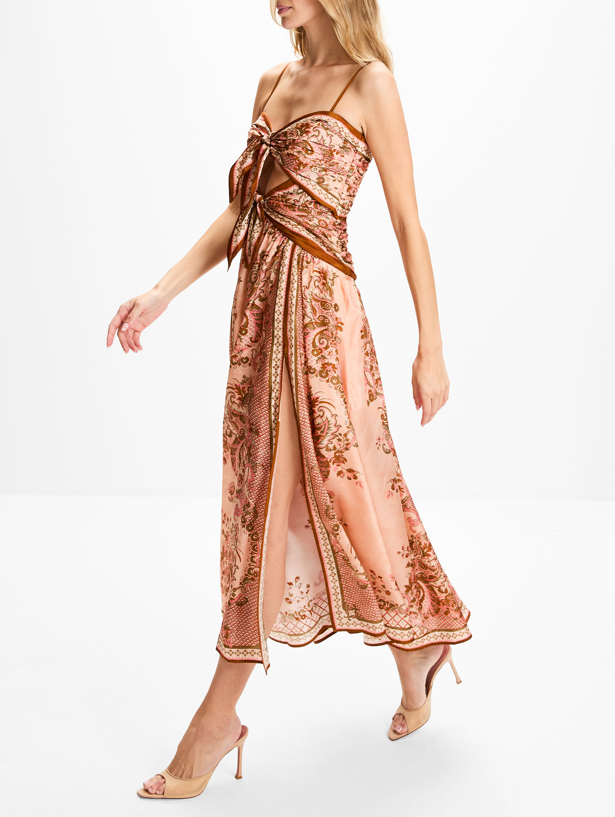 Aster Scarf Dress,ZIMMERMANN,PINK PAISLEY FLORAL,Image 3