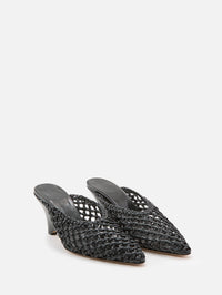 Victoria Mule,LE MONDE BERYL,BLACK,Image 2