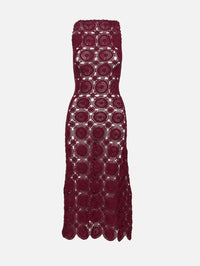 Siula Halter Maxi Dress,ESCVDO,RED WINE,Image 1
