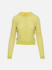 Pebble Stripe Jane Cardigan,GUEST IN RESIDENCE,EVOO COMBO,Image 1