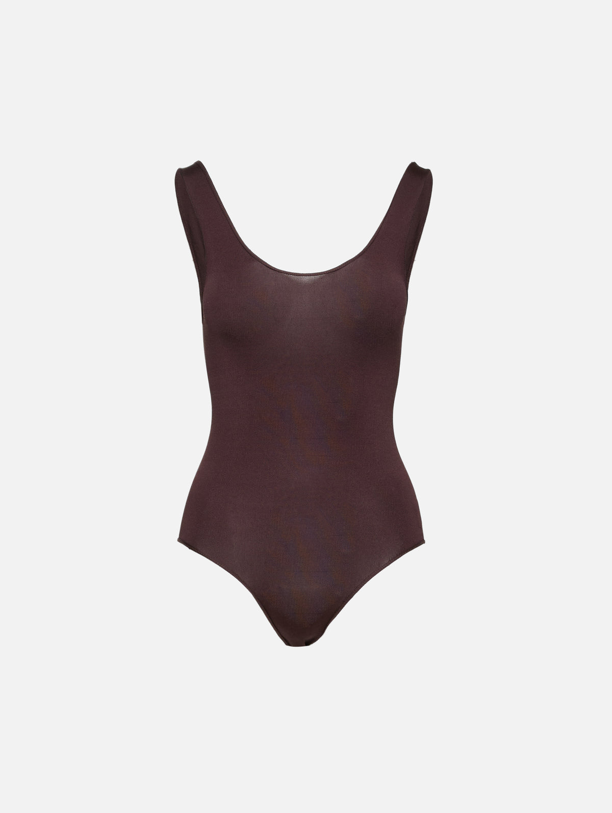 Tank Bodysuit,ALAIA,CHOCOLATE,Image 1