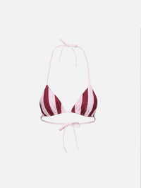 Striped Bikini Top,FENDI,POWDER,Image 1