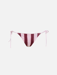 Striped Bikini Bottom,FENDI,POWDER,Image 1