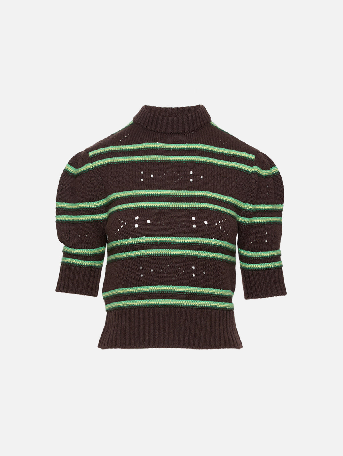 Knit Top,MARNI,BROWN,Image 1