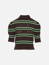 Knit Top,MARNI,BROWN,Image 1