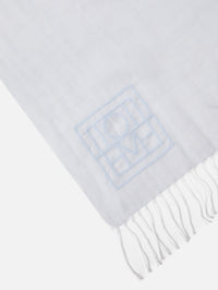 Linen Scarf,TOTÉME,SKY,Image 2