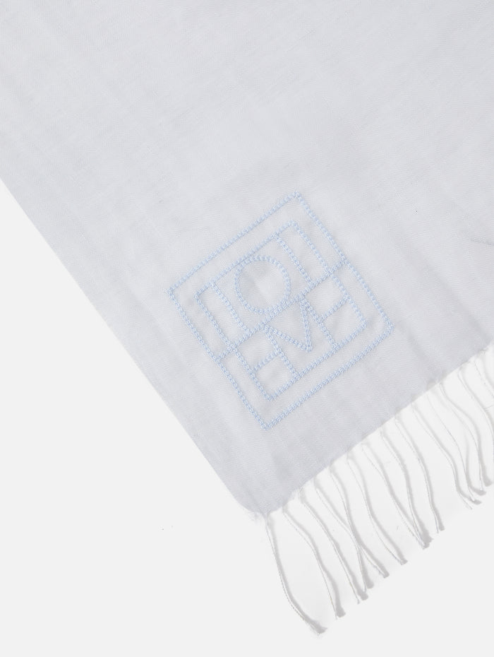 Linen Scarf,TOTÉME,SKY,Image 1