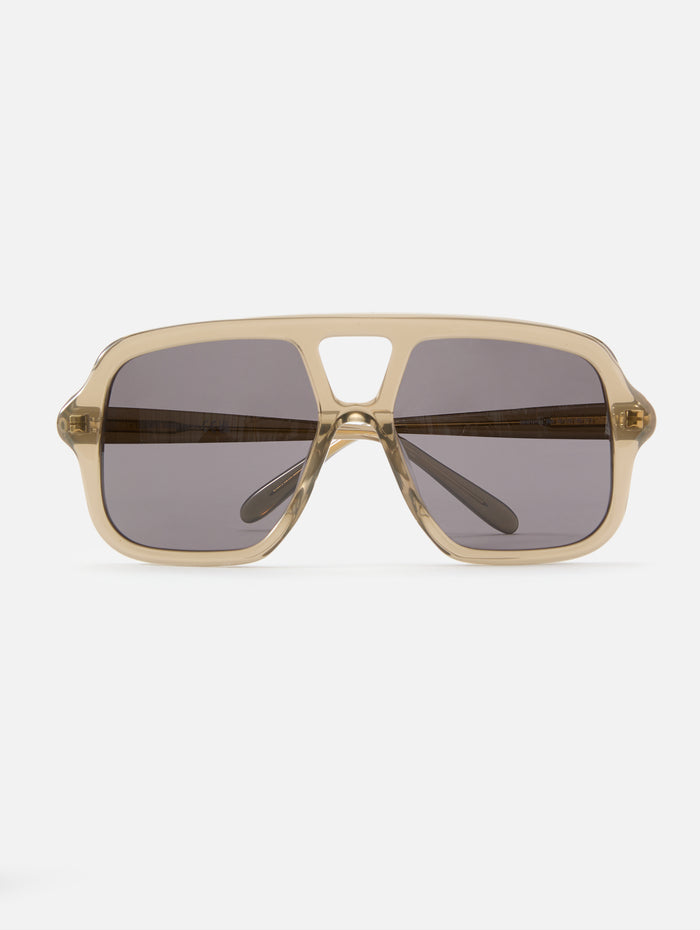 Slim Aviator Sunglasses,LOEWE EYEWEAR,SHINY DARK GREEN,Image 1