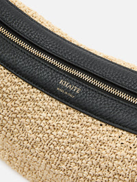 Augustina Crossbody Bag,KHAITE,BLACK NATURAL,Image 3