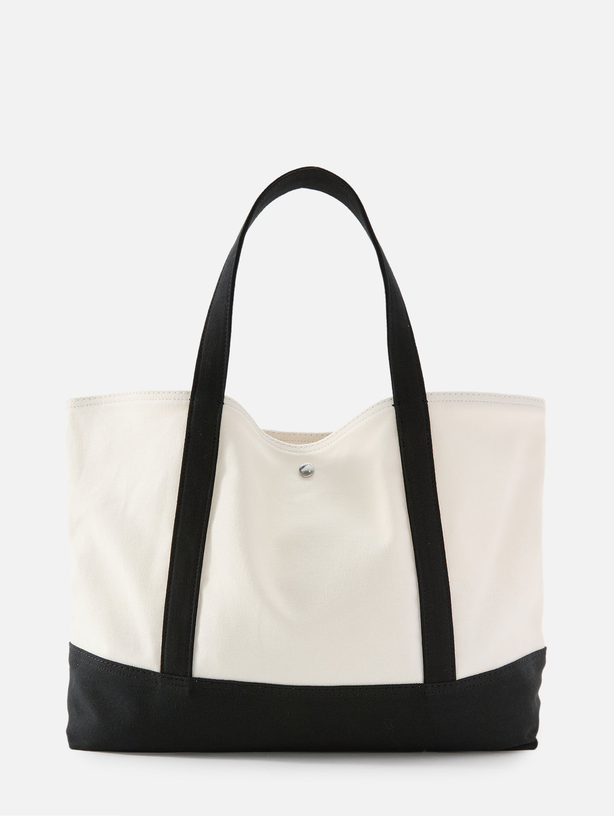 Beach Tote Bag,TOTÉME,ECRU BLACK,Image 3