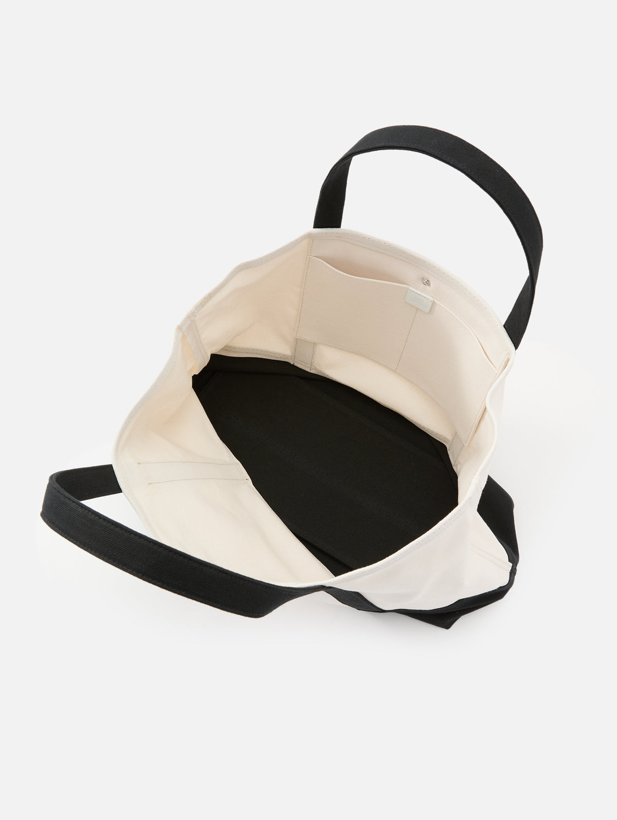 Beach Tote Bag,TOTÉME,ECRU BLACK,Image 4