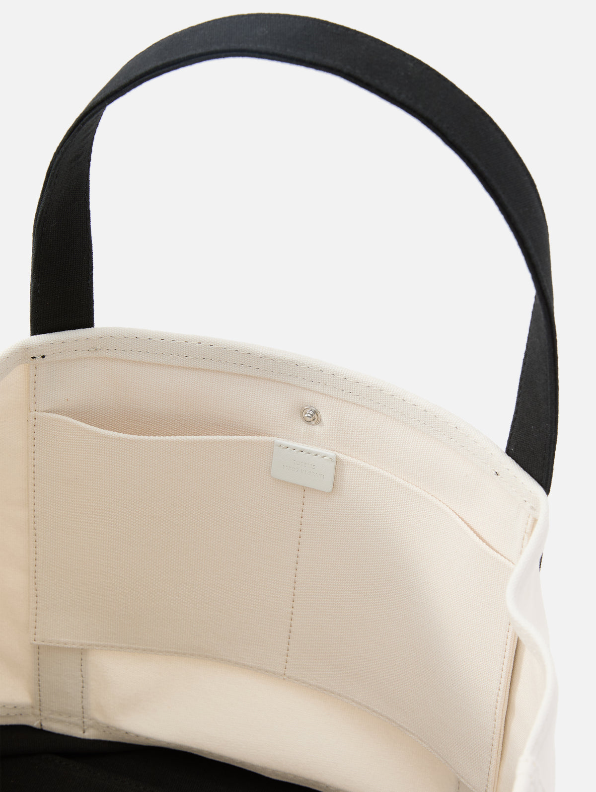Beach Tote Bag,TOTÉME,ECRU BLACK,Image 5