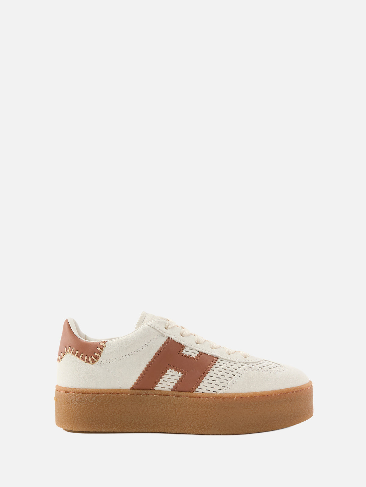 Cool Platform Sneaker,HOGAN,WHITE BROWN,Image 1