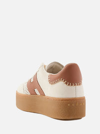 Cool Platform Sneaker,HOGAN,WHITE BROWN,Image 4