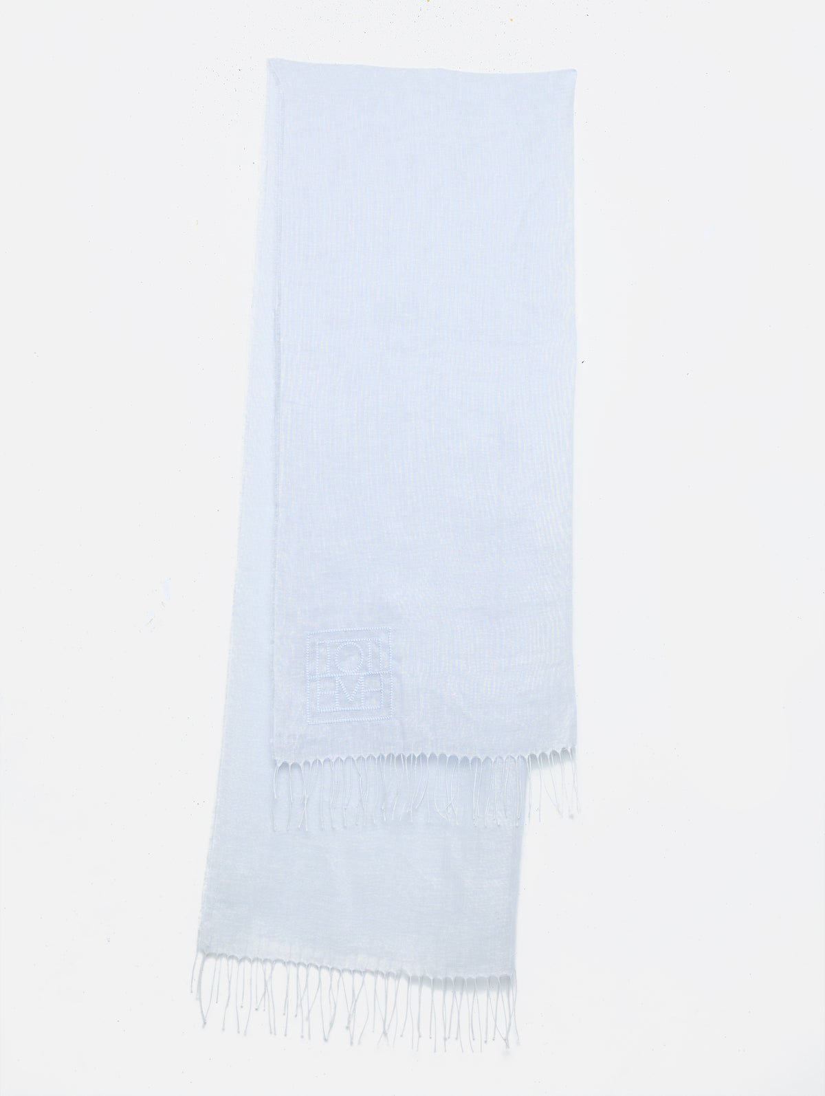 Linen Scarf,TOTÉME,SKY,Image 1