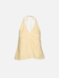 Corso Linen Top,STAUD,BUTTER,Image 1