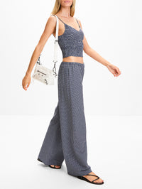 Pull On Pant,LA LIGNE,MIDNIGHT/WHITE,Image 3