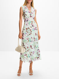 Elowen Silk Dress,ULLA JOHNSON,OASIS,Image 2