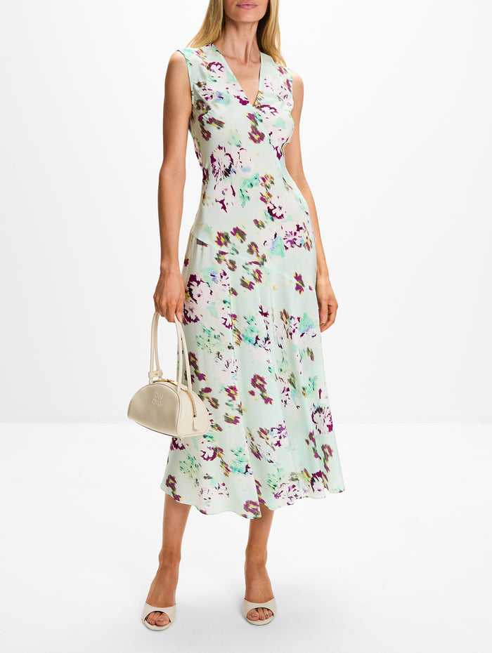 Elowen Silk Dress,ULLA JOHNSON,OASIS,Image 1