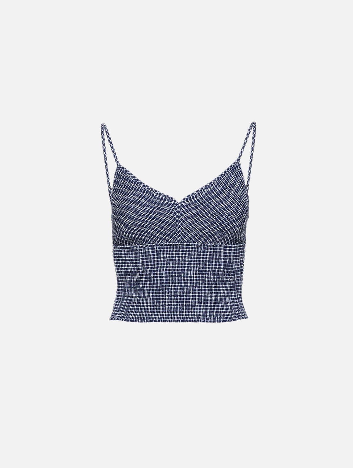 Smocked Top,LA LIGNE,MIDNIGHT/WHITE,Image 1