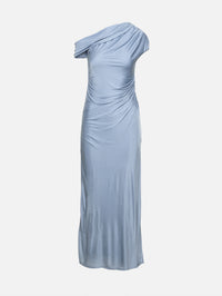 Off The Shoulder Dress,GALVAN,DOVE BLUE,Image 1