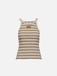 Rib Multicolor Tank Top,FENDI,CHIPS WOOD,Image 1